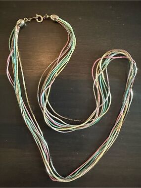 Multistrand Pastel Multi-Color Women’s Necklace